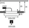 Paulmann 929.53, Einbaustrahler, LED, 580 lm, Nickel Produktbild-Vorschau 4