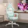 Herná stolička HOMCOM, ergonomická herná stolička, bedrová Náhľad obrázku produktu 2