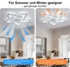 65 cm Deckenventilator mit Licht, Blüten-Design – Produktbild-Vorschau 4