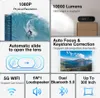 Collage of marketing images and text highlighting features of a projector. Podgląd zdjęcia produktu