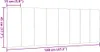 vidaXL Cuscino per testiera "Hanko" grigio scuro 120 cm Anteprima dell’immagine prodotto 7