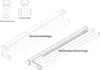Porte-serviettes alu, 2 bras, alu-argenté Voir les images du produit 4