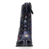 LAURA VITA Leder-Schnürstiefelette Ledao 24 bleu blau bunt Produktbild-Vorschau 3