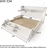 Flieks Kinderbett 140x200cm mit Ablagen und abnehmbarem Produktbild-Vorschau 4