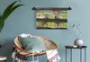 MuchoWow® Wandteppich Wandbehang Schaf - Holz - Lamm 60x40 Produktbild-Vorschau 5