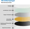 LED Spiegel rund 60cm mit Uhr Warm/Neutral/Kaltweiß dimmbar Produktbild-Vorschau 4