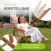 JUSKYS® Sonnenliege Tavira Creme - klappbar, verstellbar, Produktbild-Vorschau 2