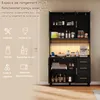 okwish Hochschrank,Sideboard  mit 3 Schubladen&goldene Produktbild-Vorschau 7