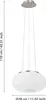 EGLO Pendellampe Optica, 2 flammige Pendelleuchte, Produktbild-Vorschau 3