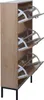 A shoe cabinet with three flip-out compartments, shown from the side. Anteprima dell’immagine prodotto