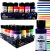 A collage of fabric paint sets and swatches. Podgląd zdjęcia produktu
