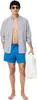 Lacoste Logo-Badeshorts, Blau M Produktbild-Vorschau 9