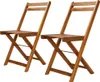 vidaXL Sedie da bistrot per esterni 2 pz. Legno massiccio Anteprima dell’immagine prodotto 8
