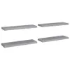 vidaXL Schweberegale 4 Stk. Grau 80x23,5x3,8 cm MDF Produktbild-Vorschau 9