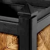 Casa Padrino Luxus Blumentopf Naturfarben / Schwarz H. 80 Produktbild-Vorschau 3