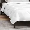 vidaXL Couette blanche 200 x 140 x 4 cm en polyester Voir les images du produit 4