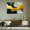 Leinwandbild Abstrakte Marmorstruktur Schwarz Gold 90x60 Produktbild-Vorschau 2