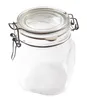 A clear glass jar with a wire bail closure and a glass lid, isolated on a white background. Produktbild-Vorschau