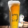 Mr. & Mrs. Panda Bierglas Hund Blumen - Transparent - Produktbild-Vorschau 4