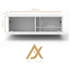 AX LIVING Barvo 100 cm TV Kommode Lowboard Beige Kaschmir Produktbild-Vorschau 5