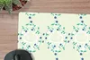 MuchoWow® Schreibtischunterlage Grün - Blau - Blume - Produktbild-Vorschau 2