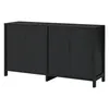 A black sideboard with four doors is shown against a white background. Anteprima dell’immagine prodotto