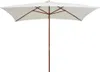 vidaXL Sonnenschirm 200x300 cm Holzmast Cremeweiß Produktbild-Vorschau 7