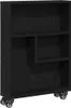 vidaXL Chariot de rangement étroit noir aspect chêne Voir les images du produit 1