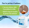 A marketing image for demineralized water, showing a diffuser and a large container of the product. Produktbild-Vorschau
