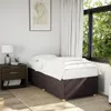 vidaXL Bettgestell ohne Matratze Dunkelbraun 90x190 cm Produktbild-Vorschau 2
