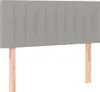 vidaXL Tête de lit gris clair 90x5x78/88 cm Tissu Voir les images du produit 1