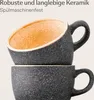 Cosumy Tasses à espresso avec soucoupes Set de 4 - 90 ml Voir les images du produit 5