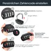 HMF Zahlenschloss Vorhängeschloss, robustes Schloss mit Produktbild-Vorschau 6