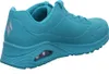 A side view of a turquoise Skechers Uno Stand on Air shoe. Voir les images du produit
