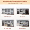 SONNI Schuhschrank weiß mit Kissen 103.5x30x48cm Produktbild-Vorschau 3