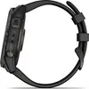 Side view of a black smartwatch with a black band. Produktbild-Vorschau