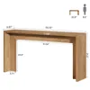 Tribesigns 140 cm Farmhouse table console, table basse en Voir les images du produit 2