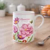 Porzellantasse 320 ml mit Wildblumen und Schmetterling – Produktbild-Vorschau 6