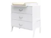Cassettiera Luna in bianco con fasciatoio incluso per una Anteprima dell’immagine prodotto 4
