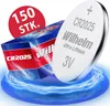 150 x Knopfzelle CR2025 Wilhelm Batterie Lithium 3V CR 2025 Produktbild-Vorschau 1