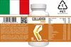 A product bottle with a label showing nutritional information and ingredients, along with an Italian flag and recycling symbol. Produktbild-Vorschau