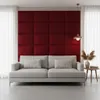 Komvortowy | Polsterpaneel | Wandkissen Velours Rot 60x40 Produktbild-Vorschau 4