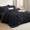 3-teiliges Bettwäscheset , Plissiertes Design, Produktbild-Vorschau 1