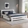 Homestyle4u Doppelbett Holzbett 140x200 Weiß Kiefer Bett Produktbild-Vorschau 14