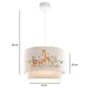 Opviq, AYD-2992, lustre, ABAT-JOUR EN TISSU, multicolore, Voir les images du produit 3