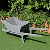 Carriola da giardino Carriola in legno Carrello per fiori Anteprima dell’immagine prodotto 4