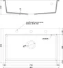 Mexen Elix Granitspüle 1-beckig 800 x 500 mm, schwarz, Produktbild-Vorschau 5