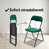 Infinity Goods Klappstühle – 4er-Set – Klappstühle – Samt – Produktbild-Vorschau 4