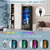 OKWISH Vitrine Noire avec Éclairage LED 16 Couleurs - Voir les images du produit 5