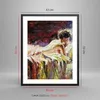 Gerahmtes Poster - Schwarzer Rahmen - Frau Modell - 40x50 Produktbild-Vorschau 5